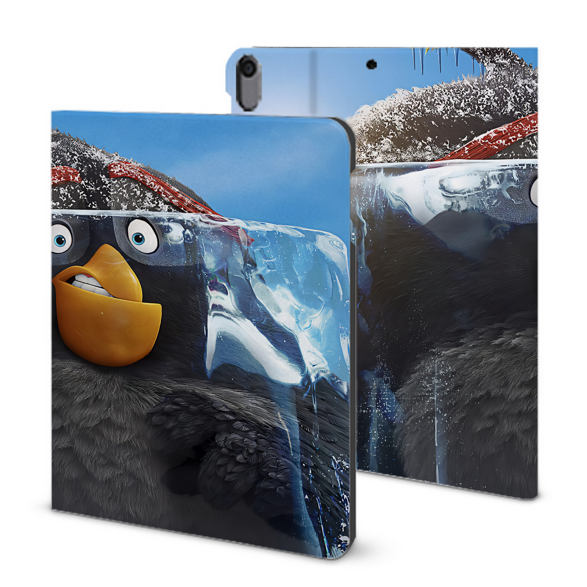 （画像用） Angry Birds アングリーバード IPad ケース ブック型 PUレザー TPU 耐衝撃 軽量 薄型 ペン収納なし 全面保護 IPad 各モデル対応